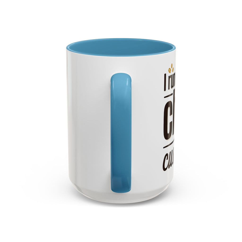 Coffee Mug - "Powered by Caffeine, Chaos & Cuss words" Accent 11/15oz