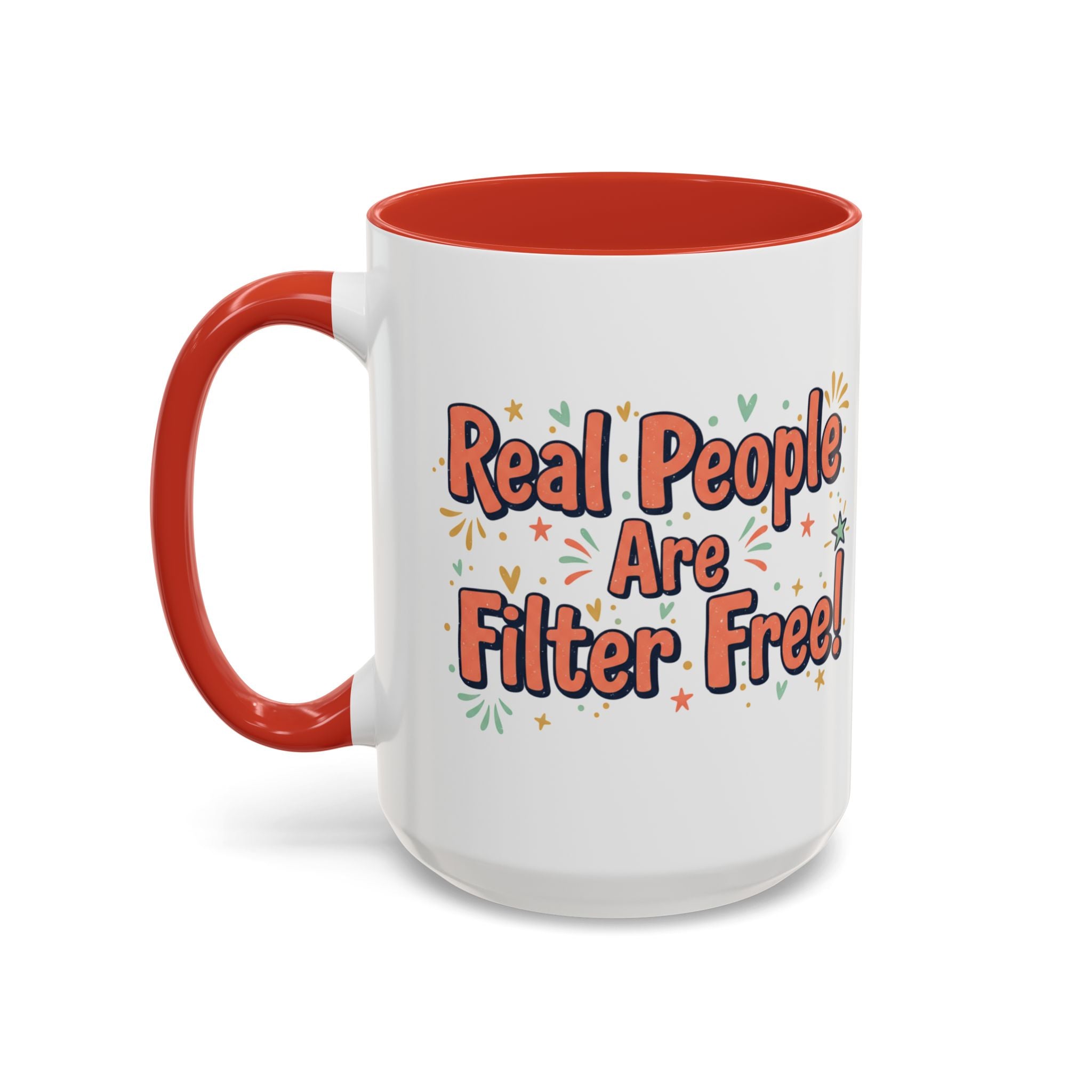 Funny People-Phobic Accent Coffee Mug — "People Make Me Tired" Retro Design (11/15 oz)