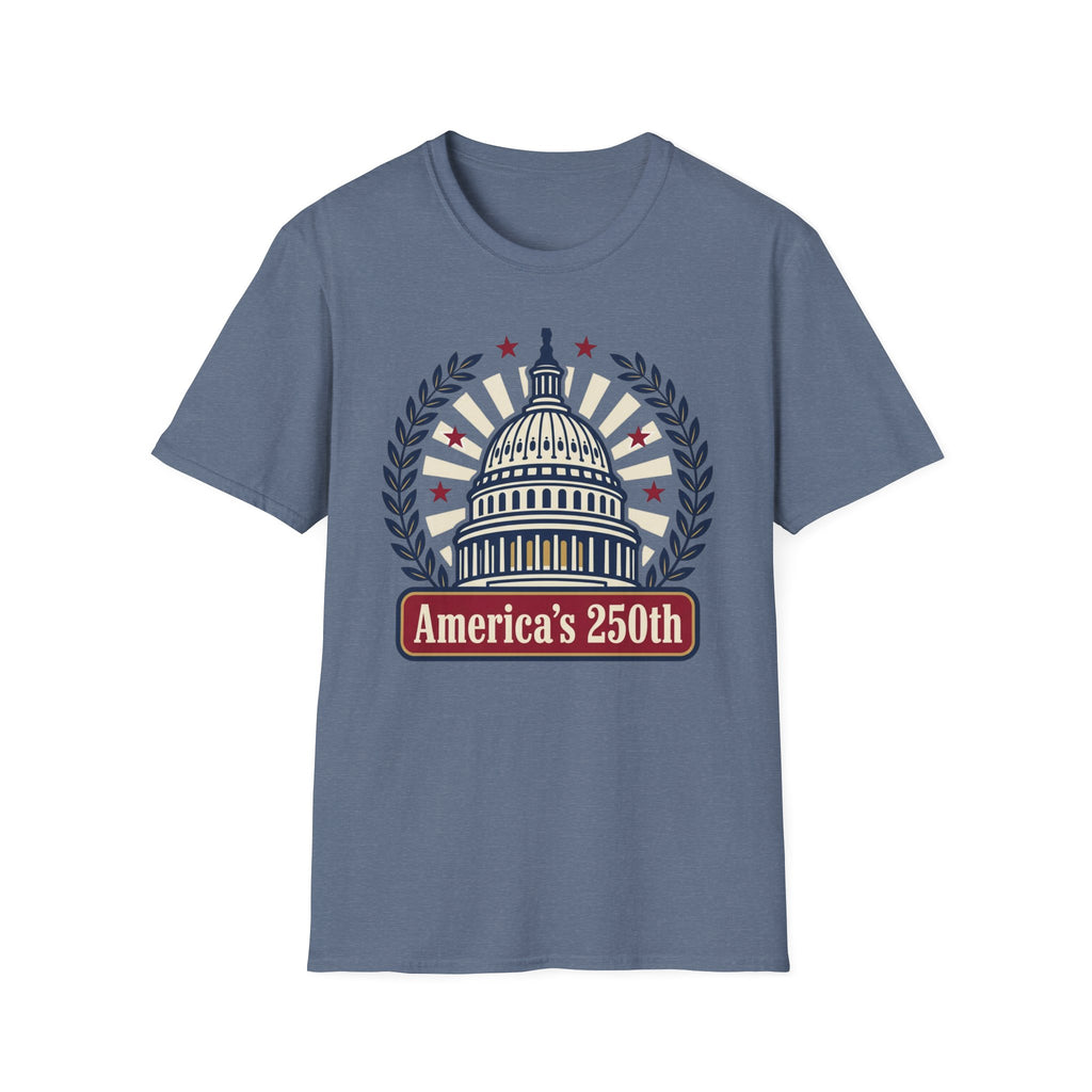 America's 250th Capitol T-Shirt — Patriotic USA Bicentennial Celebration Tee