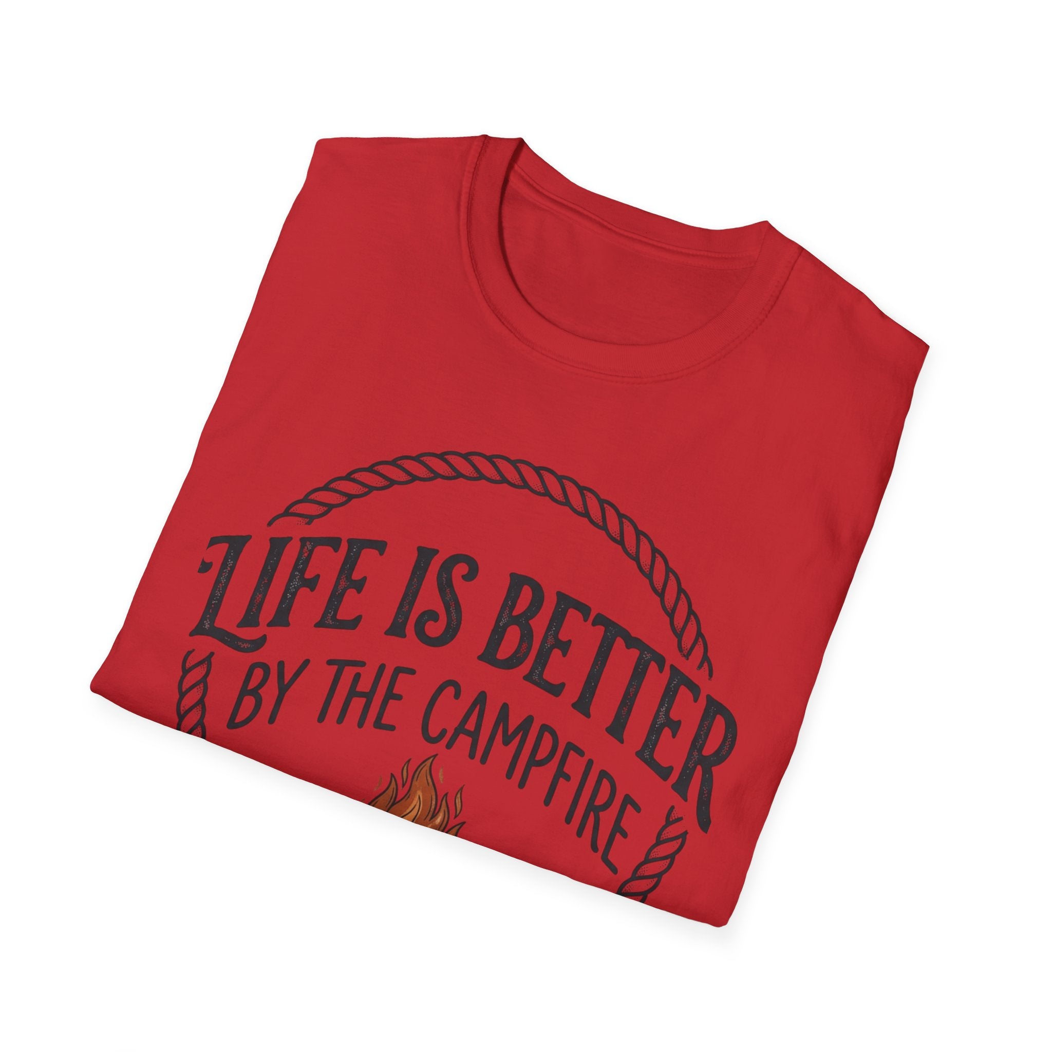 Campfire T-Shirt — "Life Is Better by the Campfire" Outdoor Camping Tee