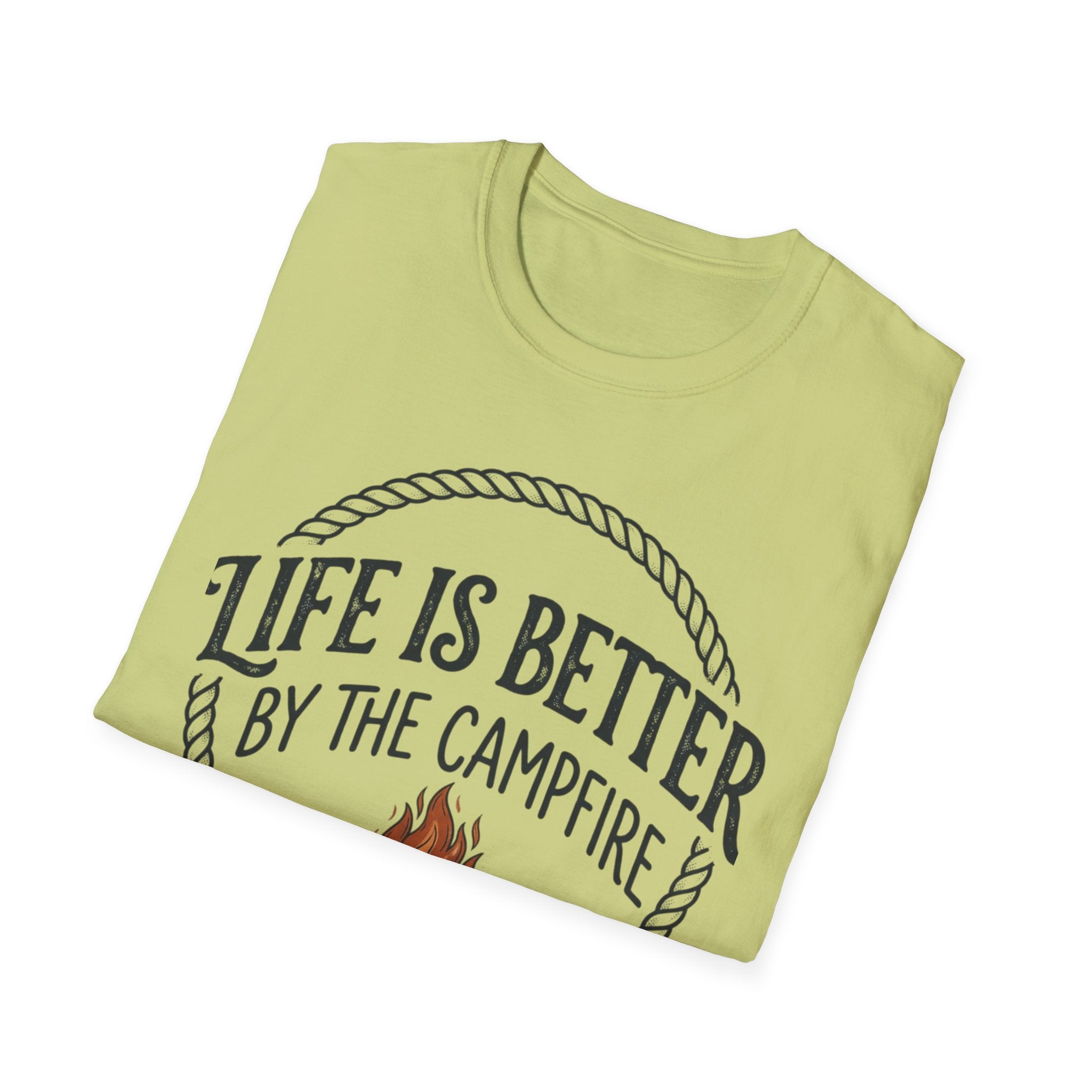 Campfire T-Shirt — "Life Is Better by the Campfire" Outdoor Camping Tee