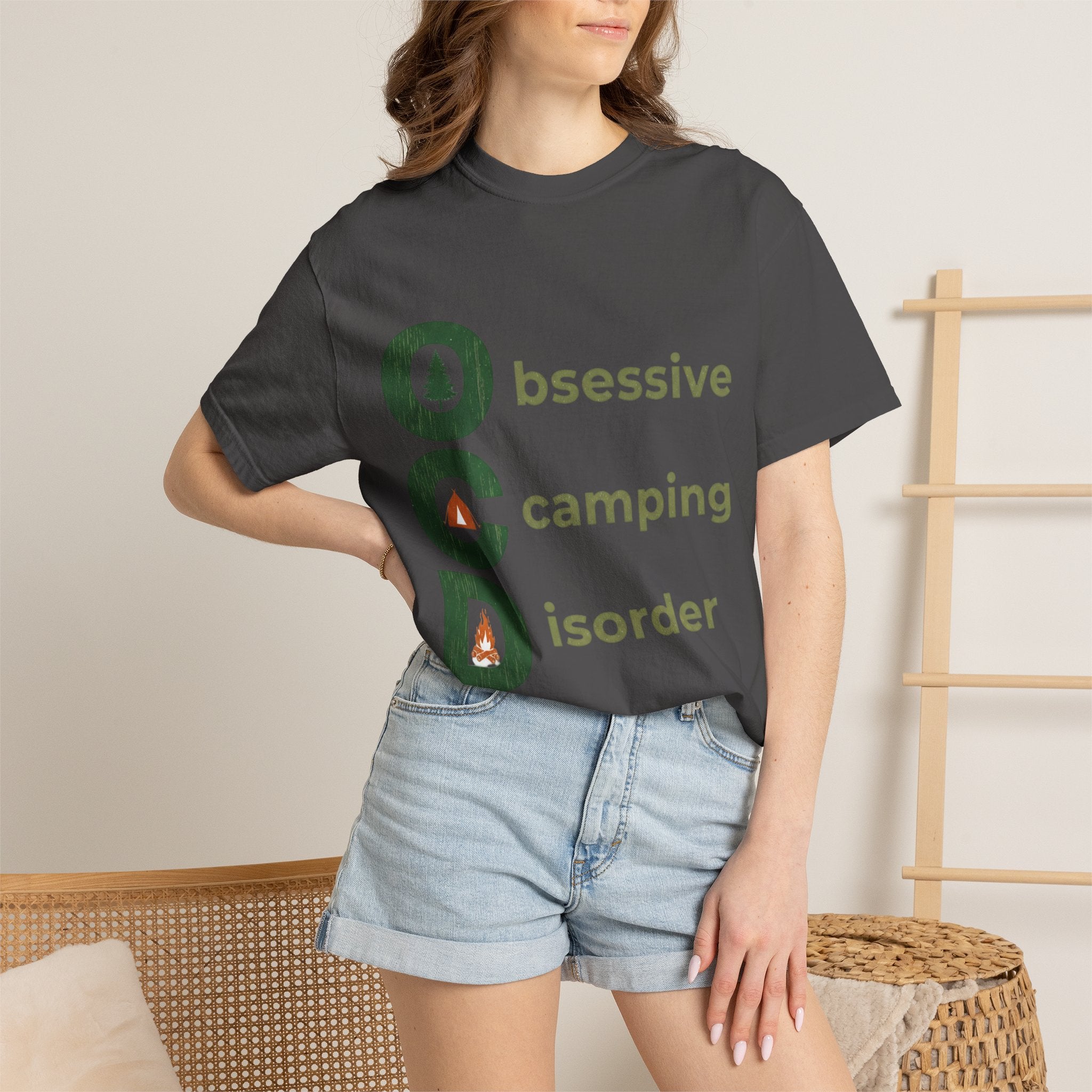 Camping T-Shirt — "Obsessive Camping Disorder" Graphic Tee (Outdoor Camper Gift)