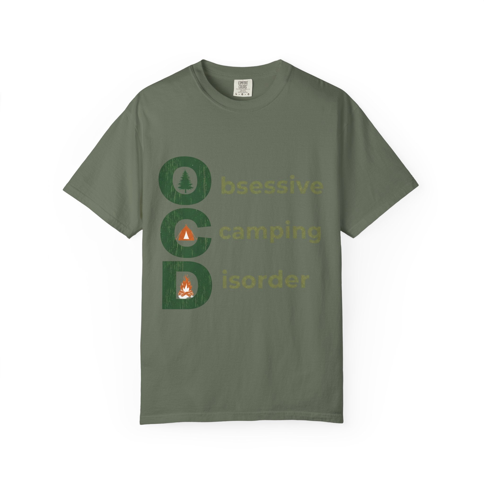 Camping T-Shirt — "Obsessive Camping Disorder" Graphic Tee (Outdoor Camper Gift)