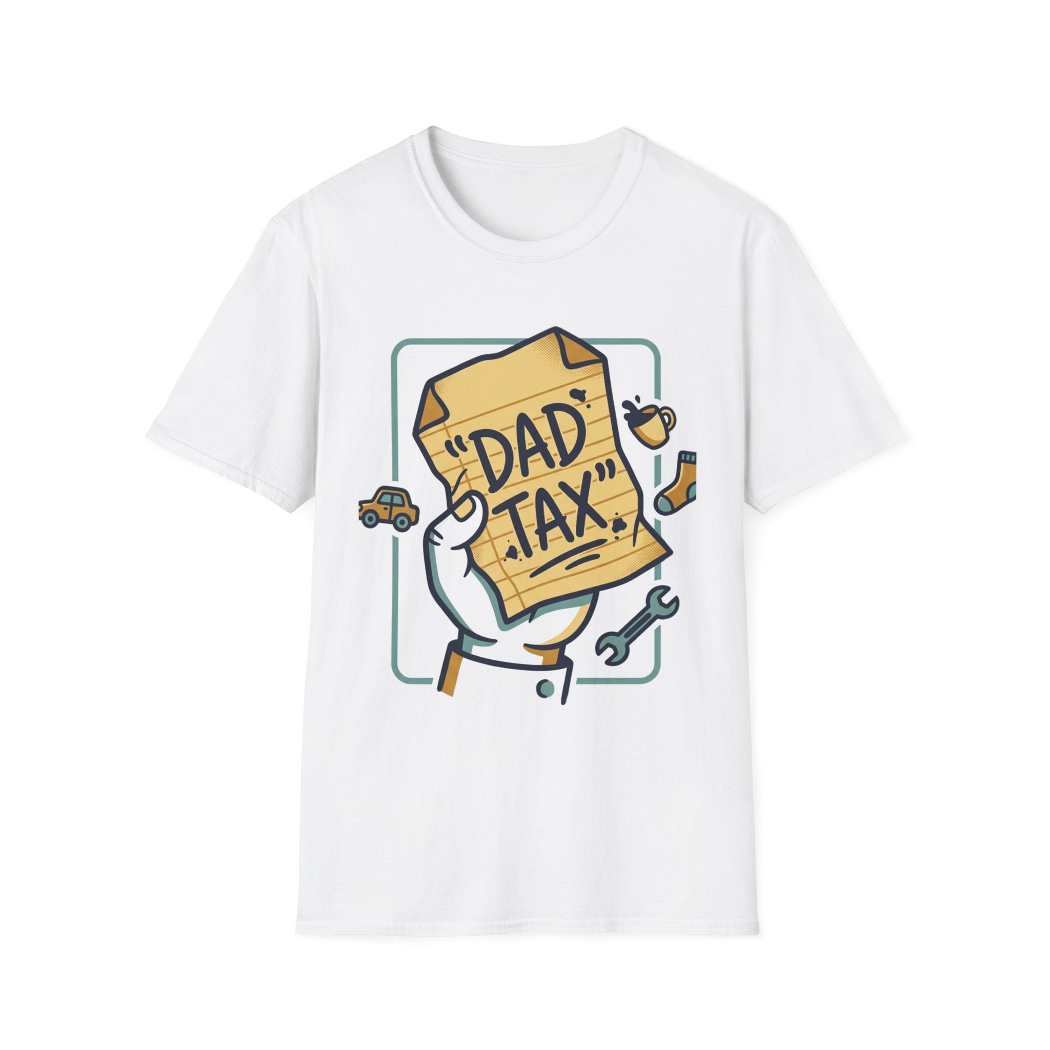 Dad Tax T-Shirt — Funny Fathers Day Tee with ‘Dad Tax’ Receipt Design