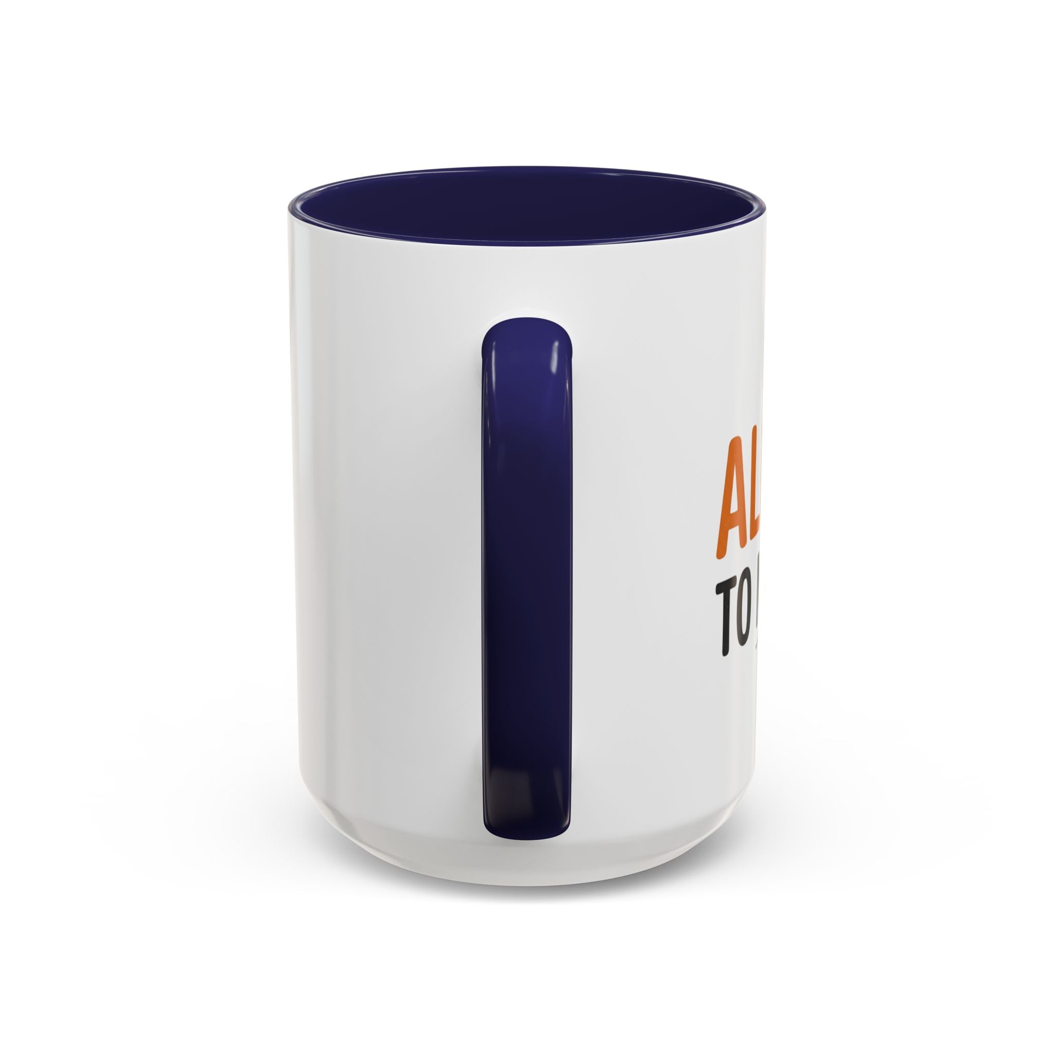 Coffee Mug — 'Im allergic to mornings' Accent Ceramic Cup