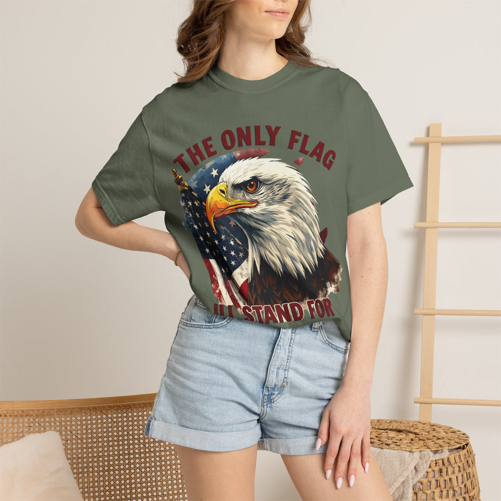 Patriotic Eagle T-Shirt — "The Only Flag I'll Stand For"