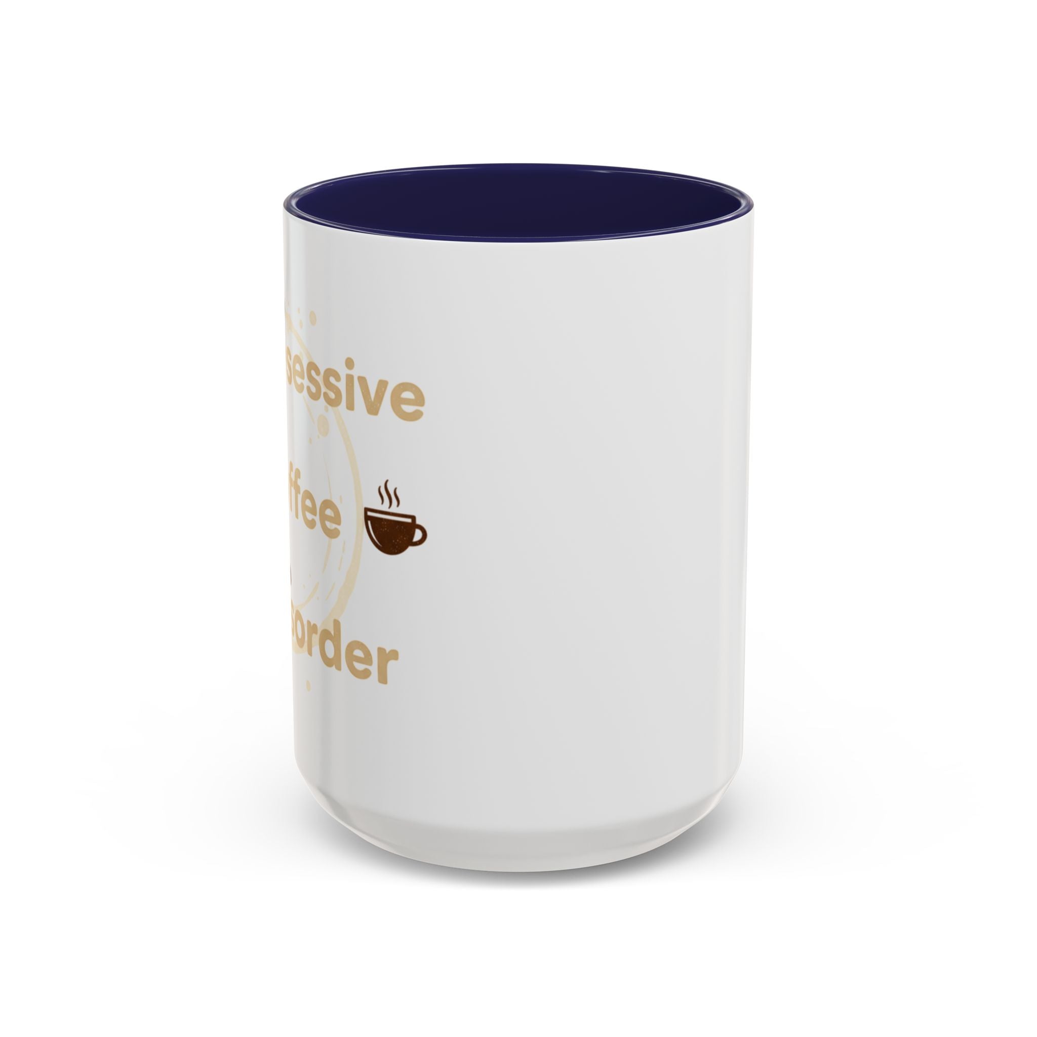 Coffee Mug — "Obsessive Coffee Disorder" Accent Ceramic Mug (11/15oz)
