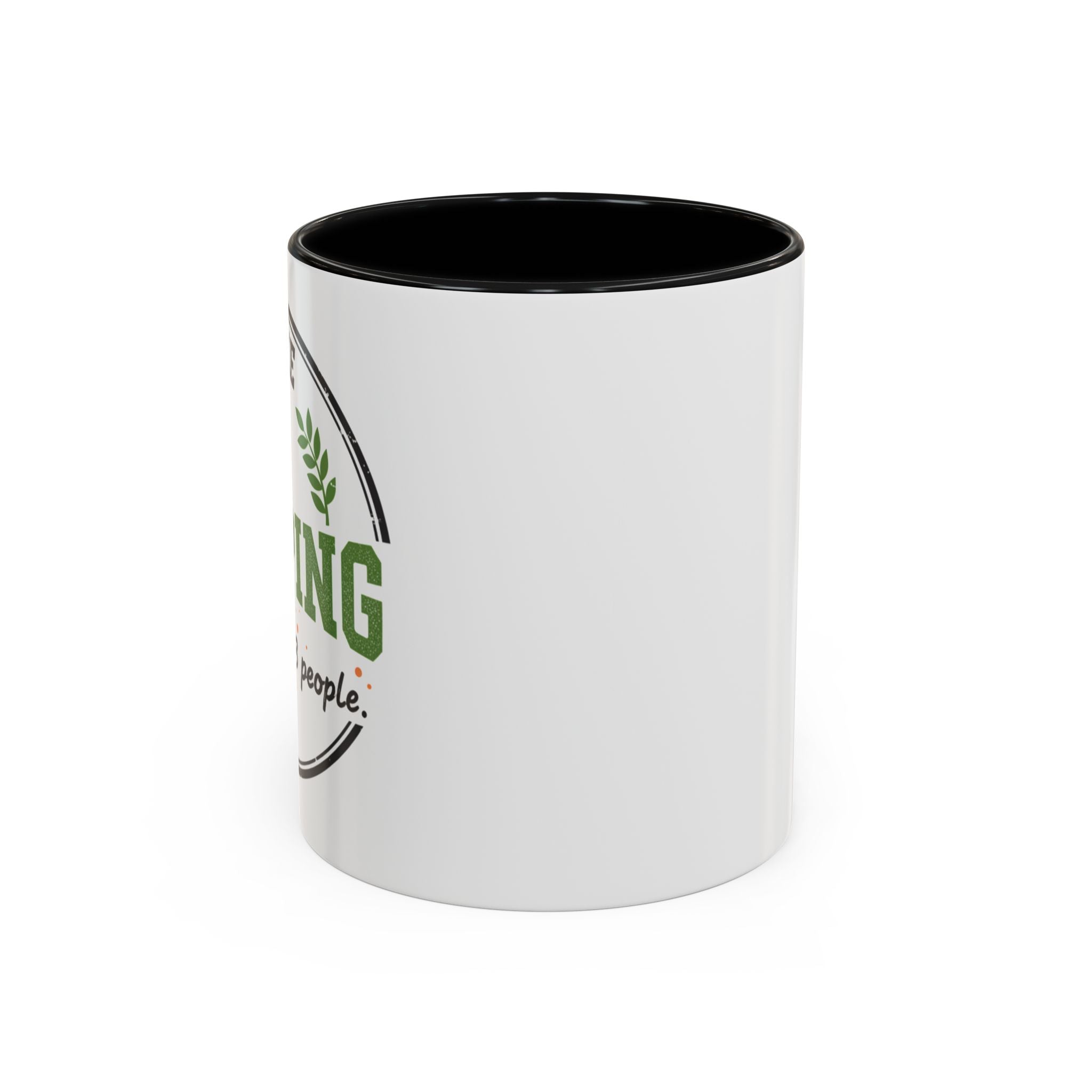 Funny Camping Accent Coffee Mug — I like CAMPING and MAYBE 3 people.