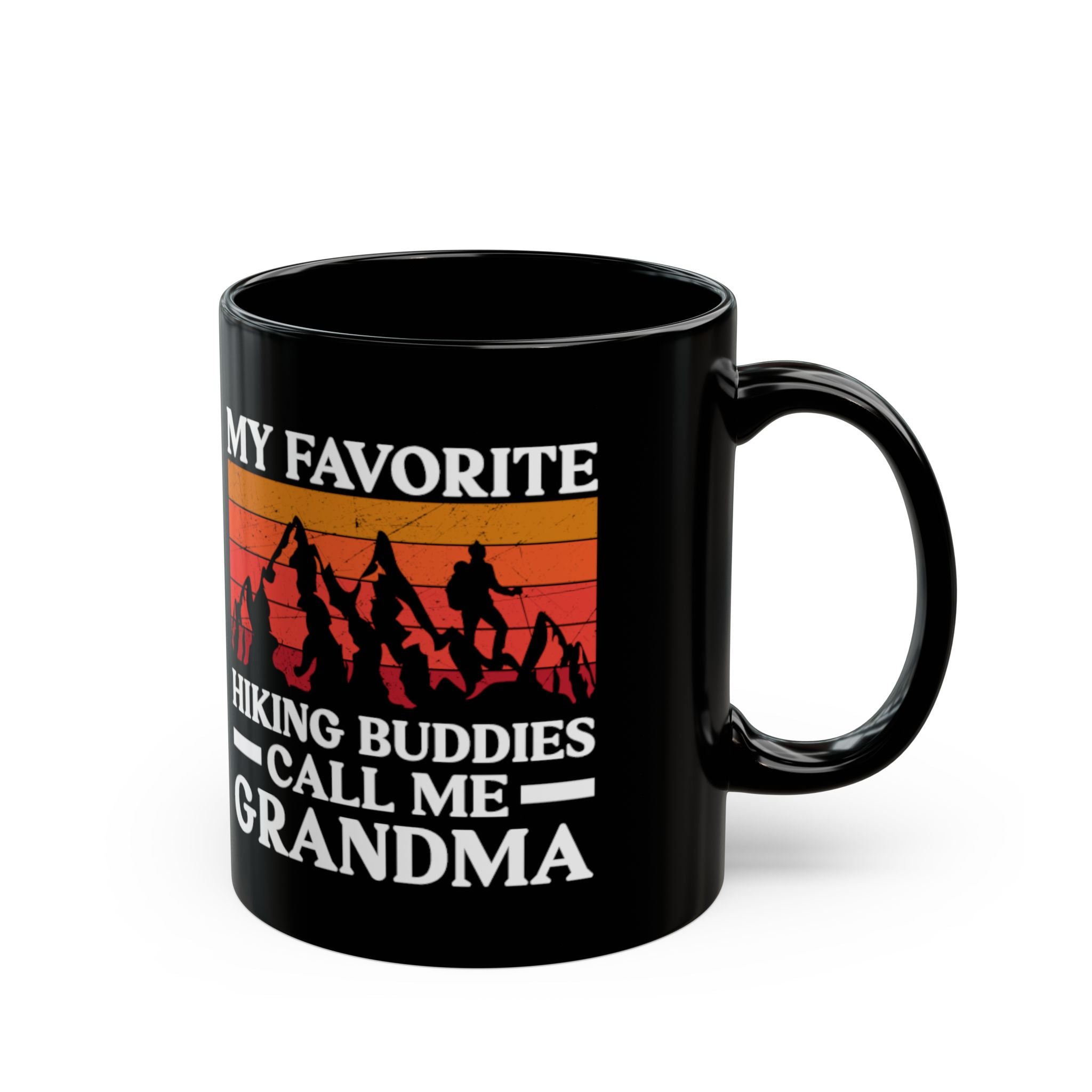 Vibrant Sunset Hiker Grandma