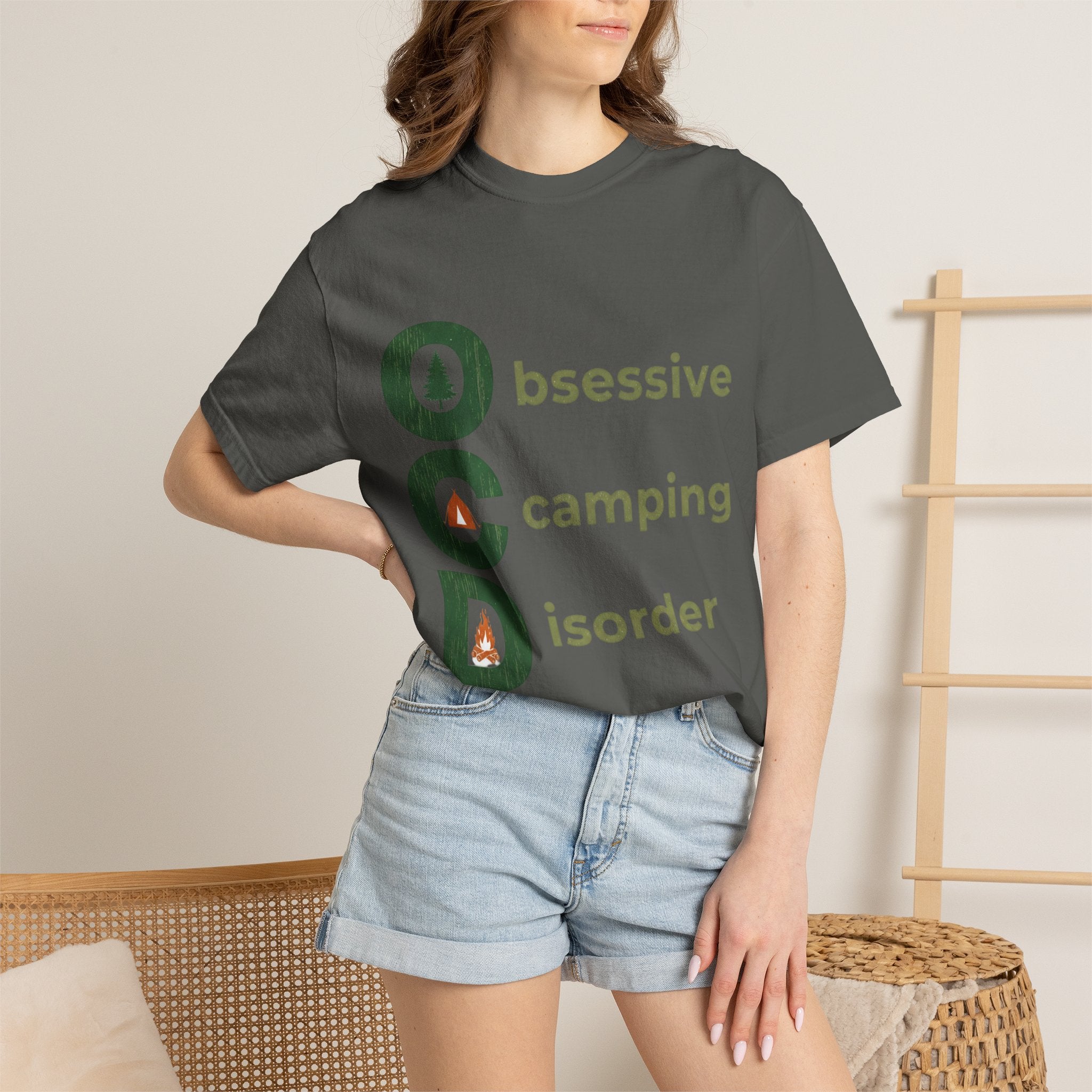 Camping T-Shirt — "Obsessive Camping Disorder" Graphic Tee (Outdoor Camper Gift)