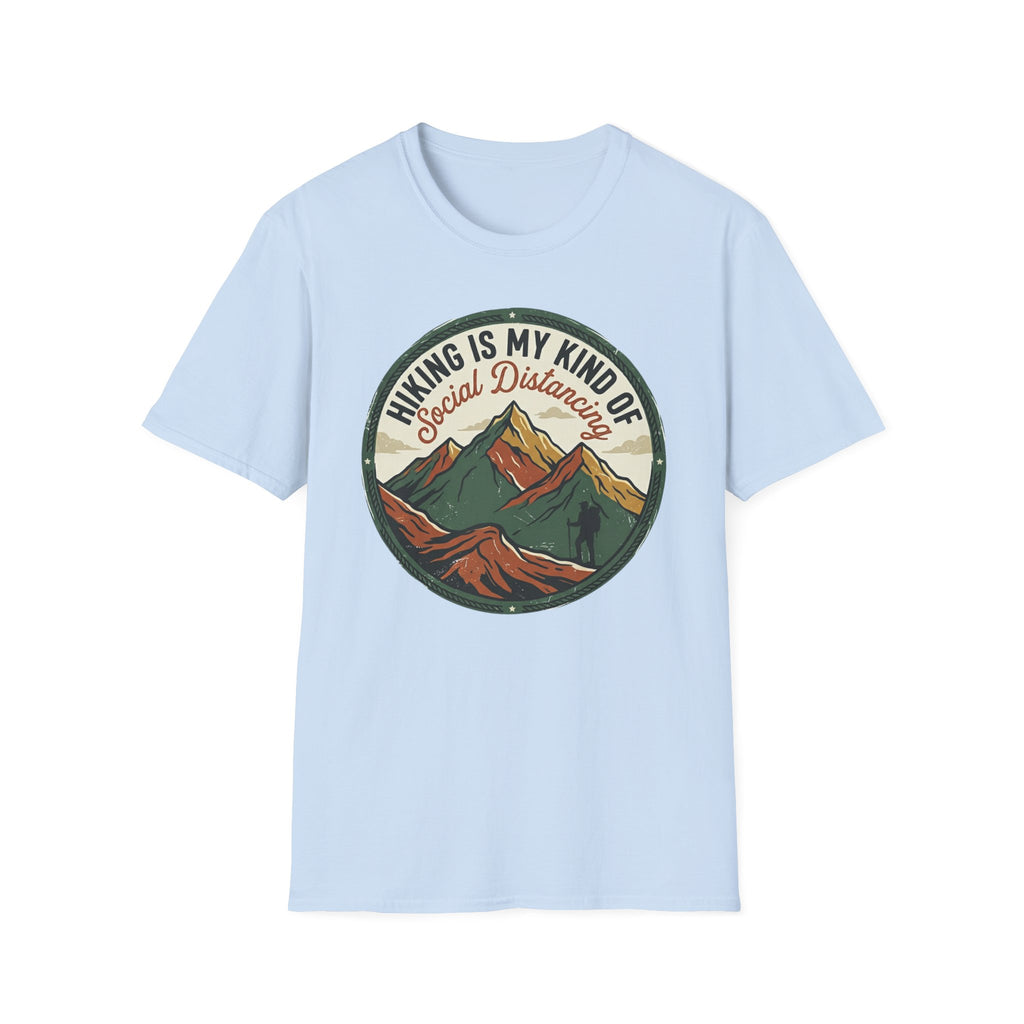 Hiking Is My Kind of Social Distancing T-Shirt — Vintage Mountain Outdoor Tee