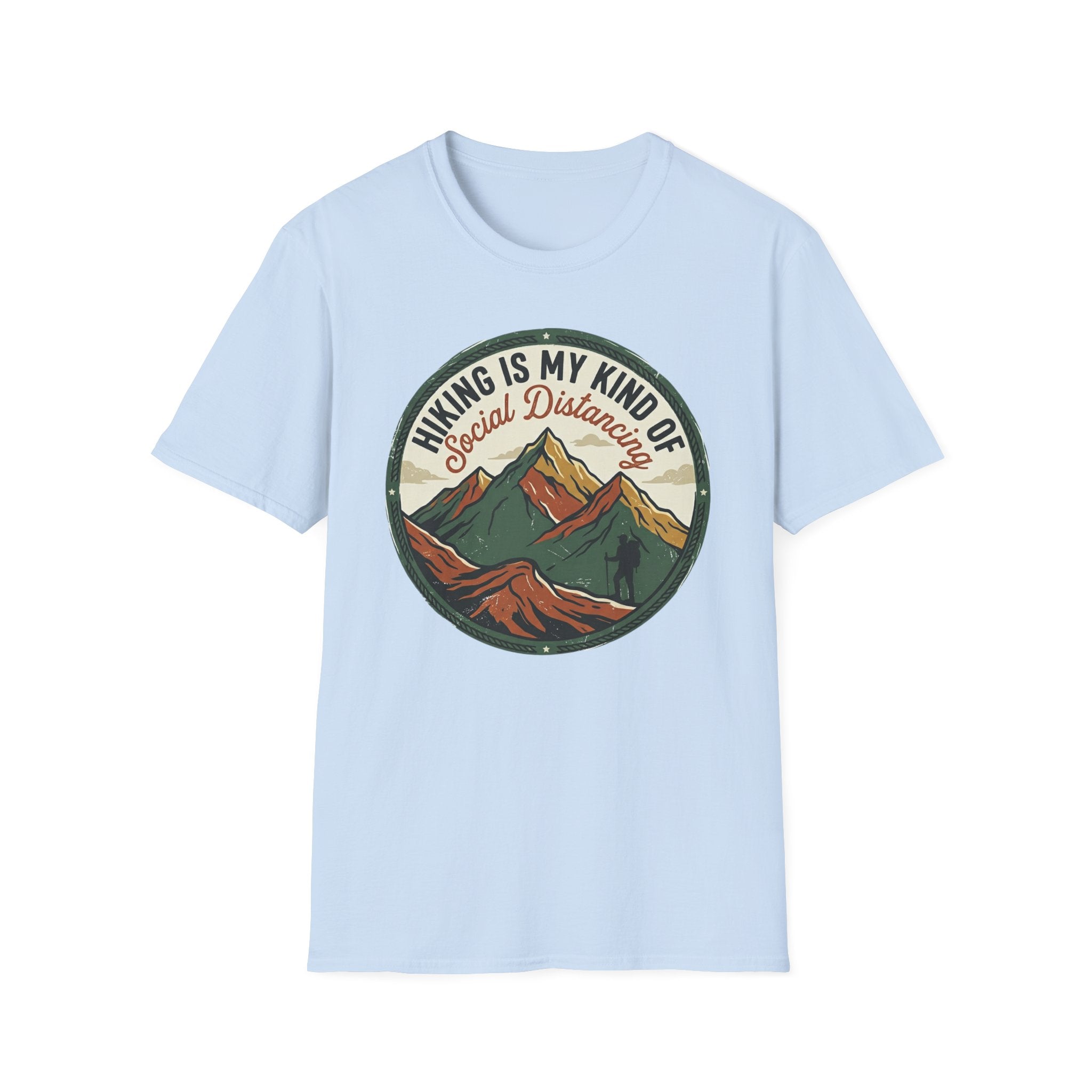 Hiking Is My Kind of Social Distancing T-Shirt — Vintage Mountain Outdoor Tee