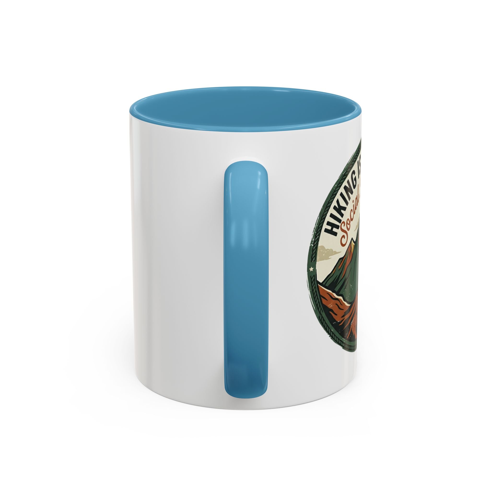 Hiking is my kind of social distancing Mug (11, 15oz)