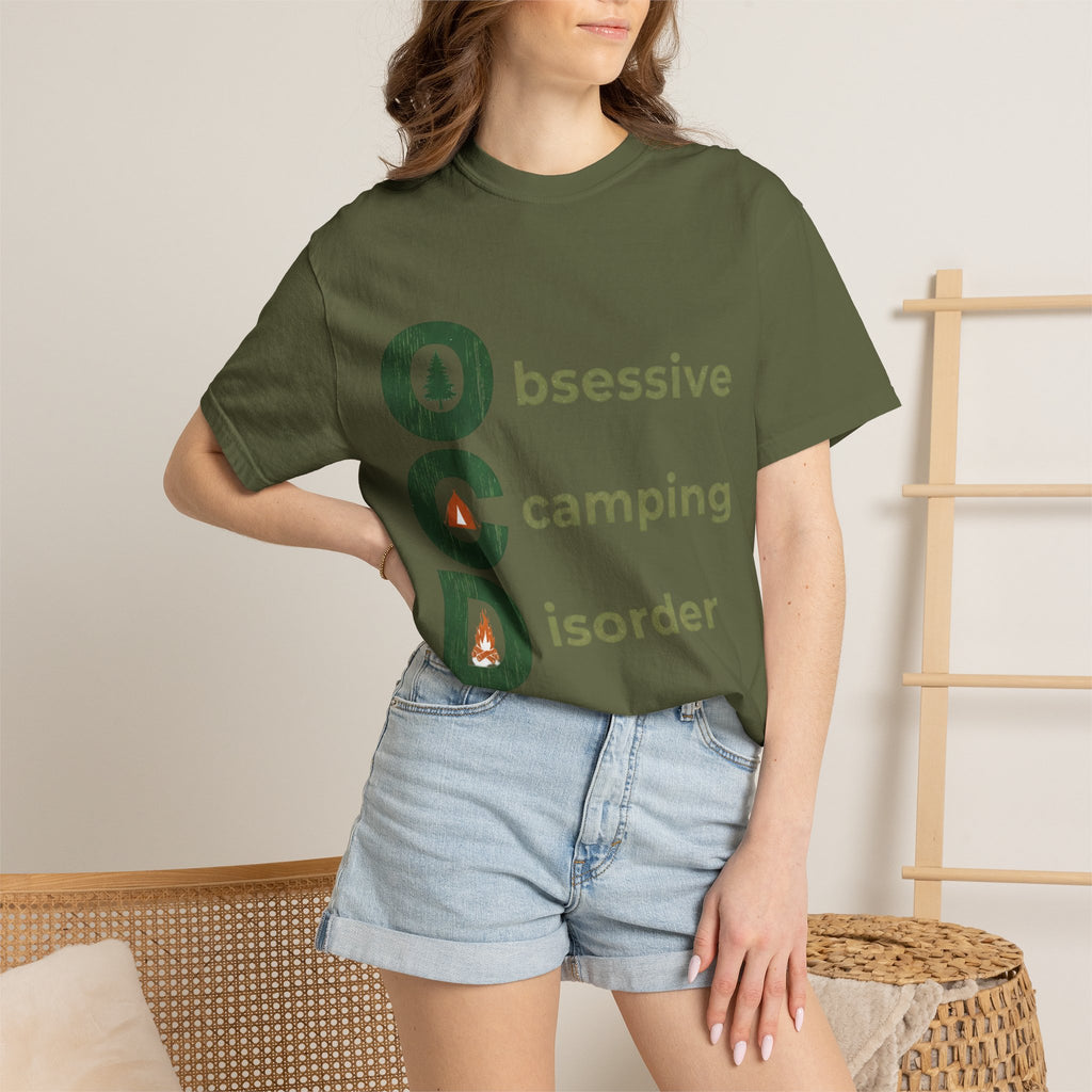 Camping T-Shirt — "Obsessive Camping Disorder" Graphic Tee (Outdoor Camper Gift)