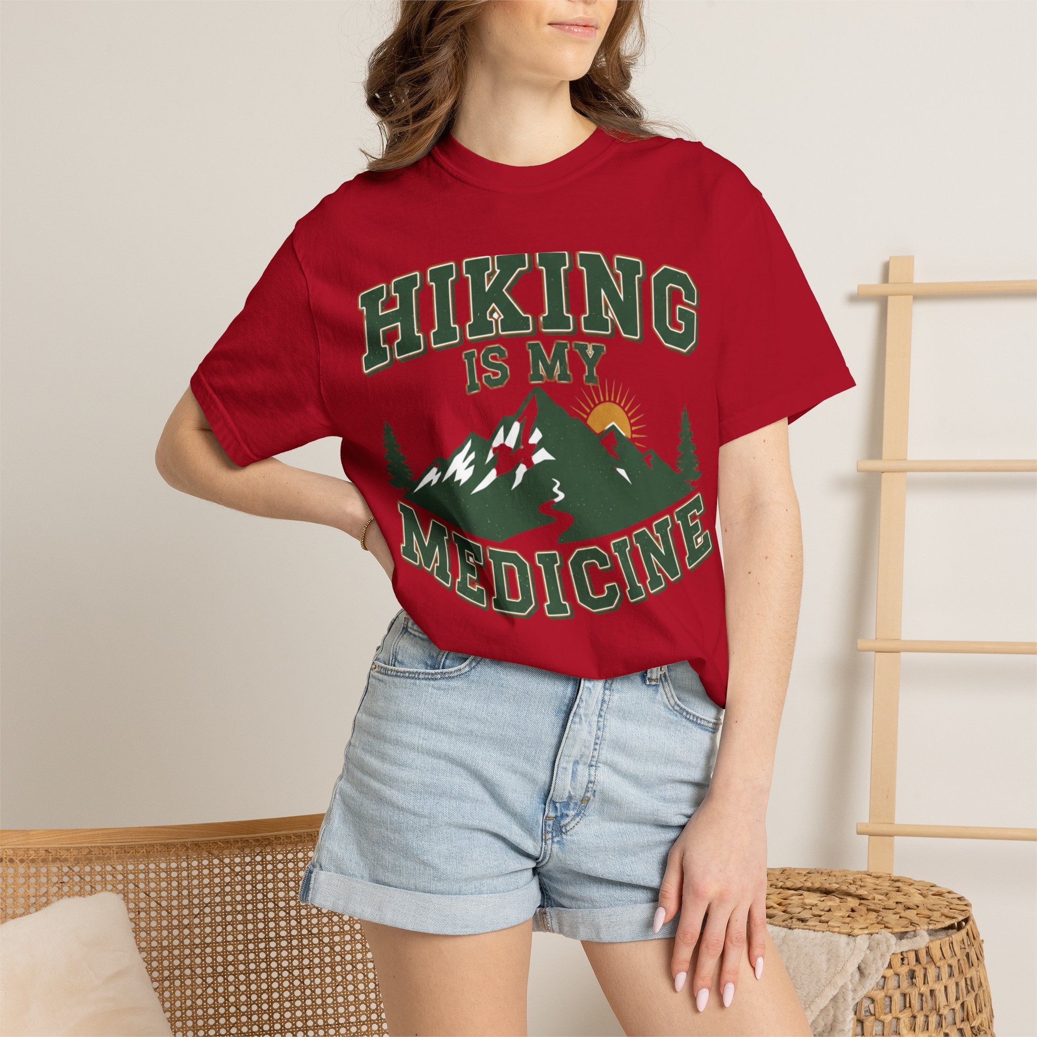 Hiking Is My Medicine- Colored T-Shirt