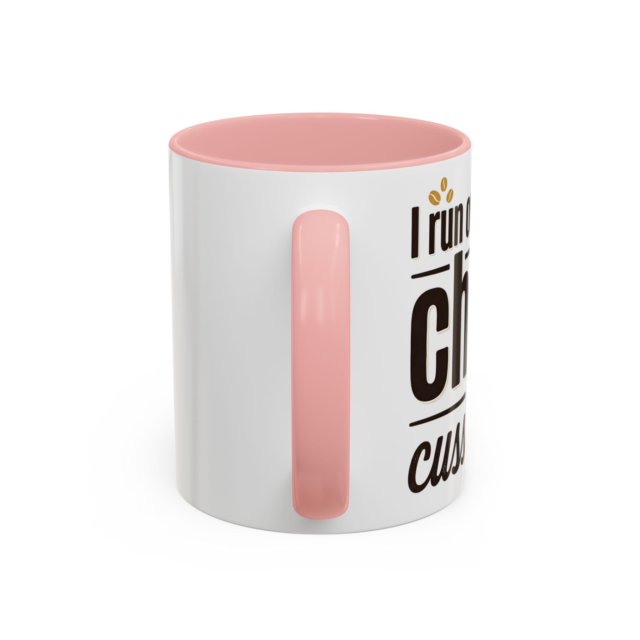 Coffee Mug - "Powered by Caffeine, Chaos & Cuss words" Accent 11/15oz