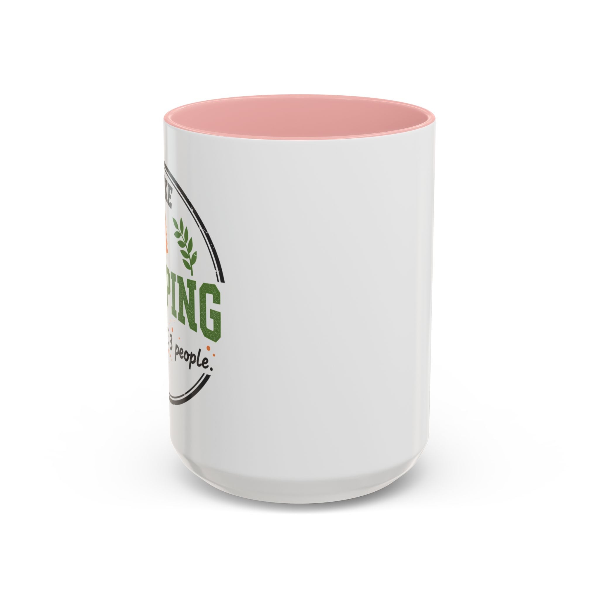 Funny Camping Accent Coffee Mug — I like CAMPING and MAYBE 3 people.