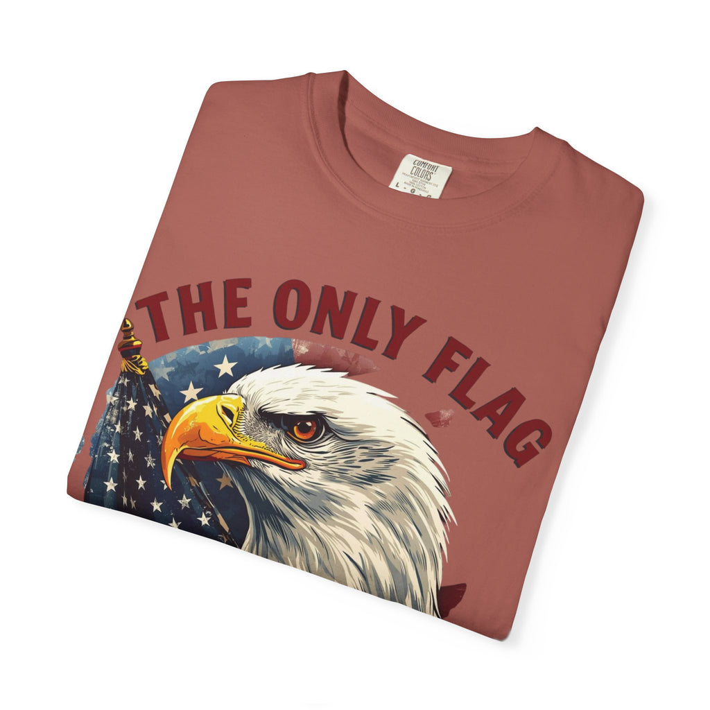 Patriotic Eagle T-Shirt — "The Only Flag I'll Stand For"