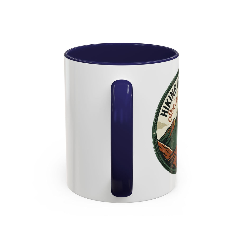 Hiking is my kind of social distancing Mug (11, 15oz)