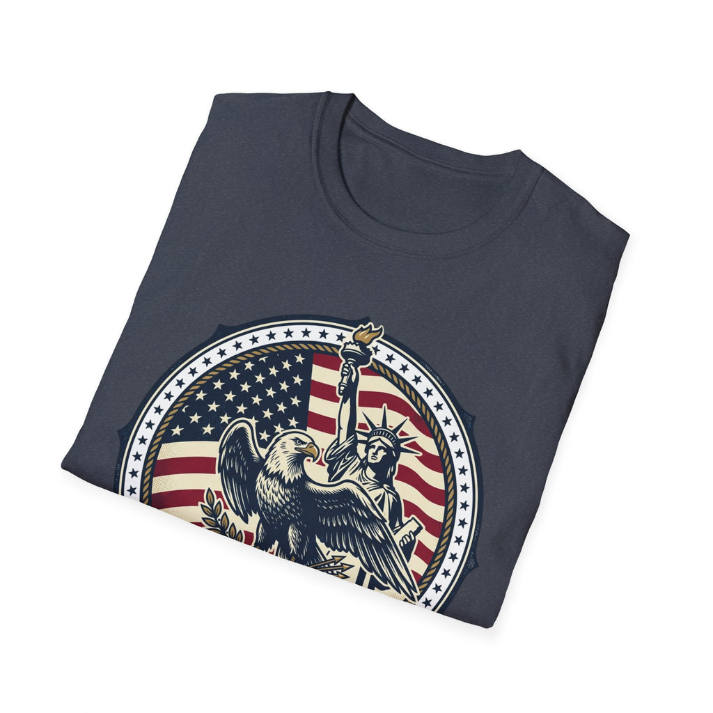 America 250 Years T-Shirt – Statue of Liberty Vintage Flag Graphic