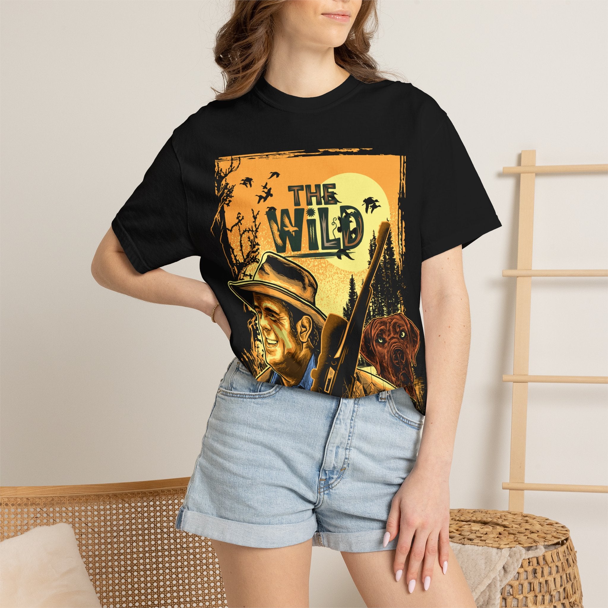The Wild Vintage Hunting T-Shirt — Outdoorsman Retro Graphic Tee