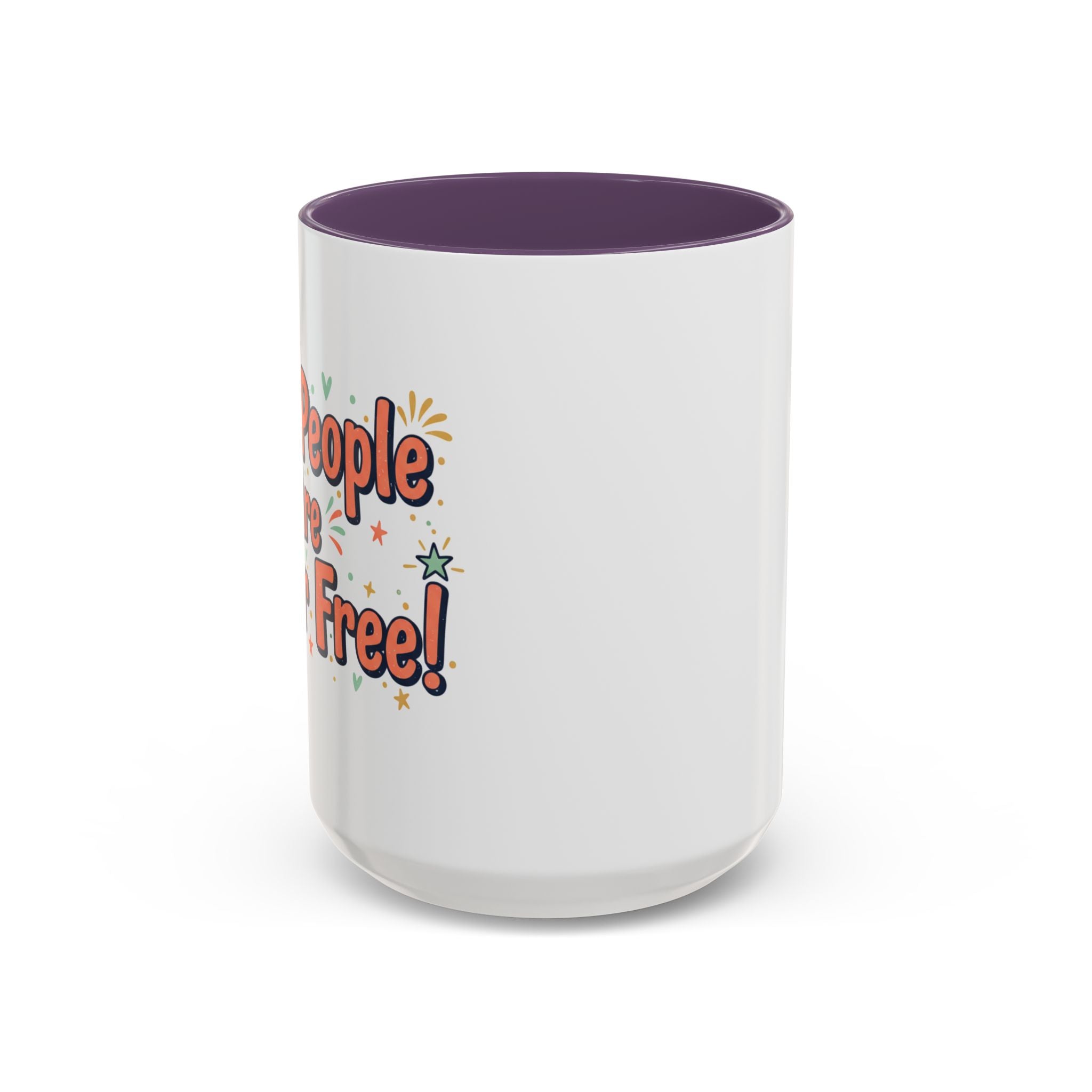 Funny People-Phobic Accent Coffee Mug — "People Make Me Tired" Retro Design (11/15 oz)