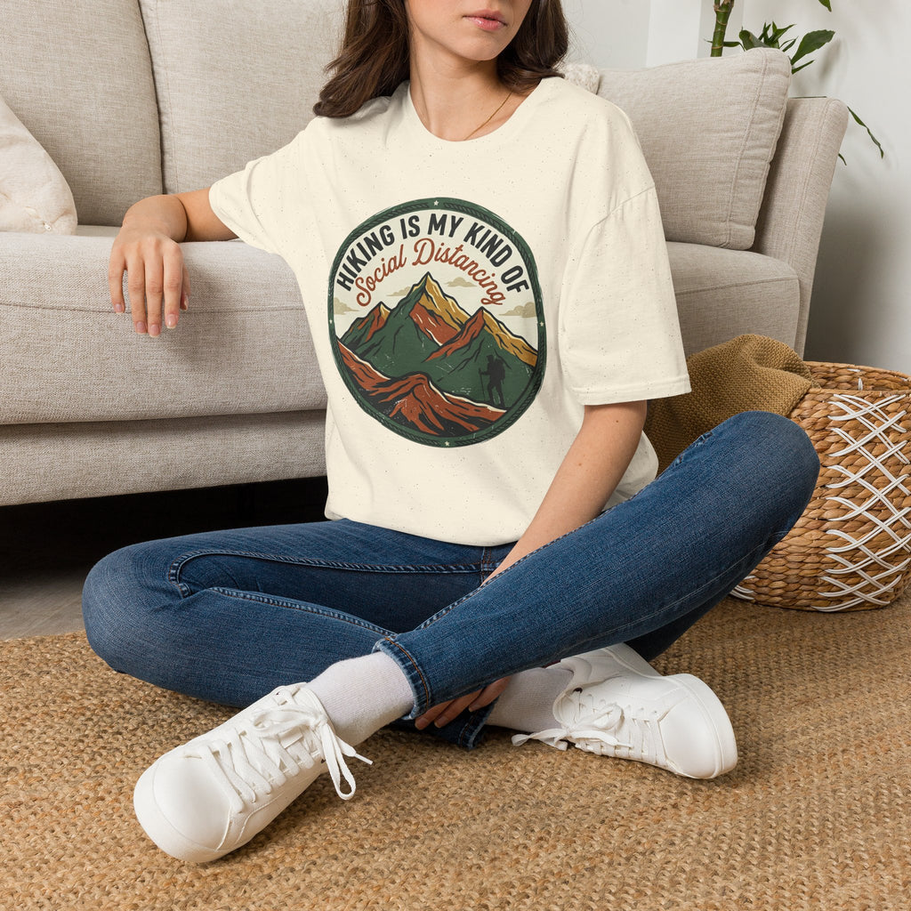 Hiking Is My Kind of Social Distancing T-Shirt — Vintage Mountain Outdoor Tee
