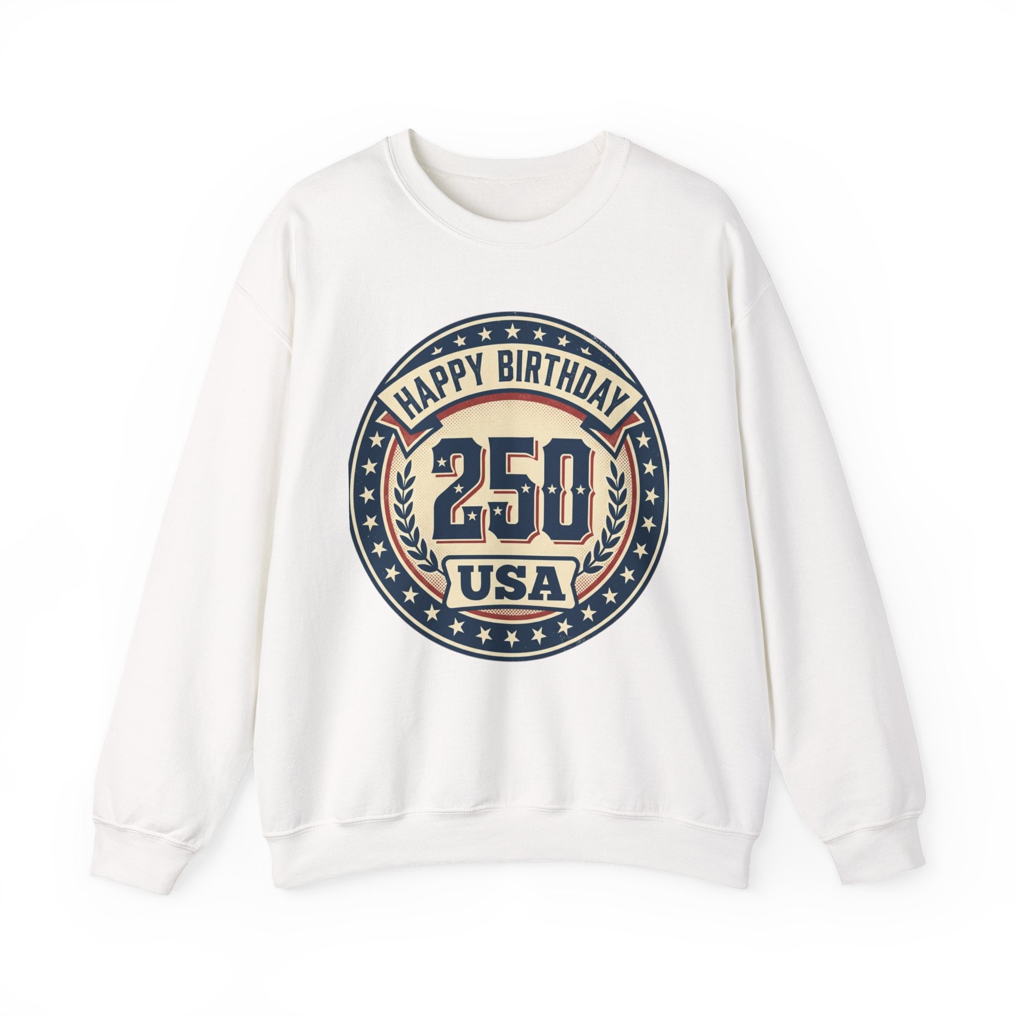 250th USA Birthday Crewneck Sweatshirt – Vintage Independence Celebration