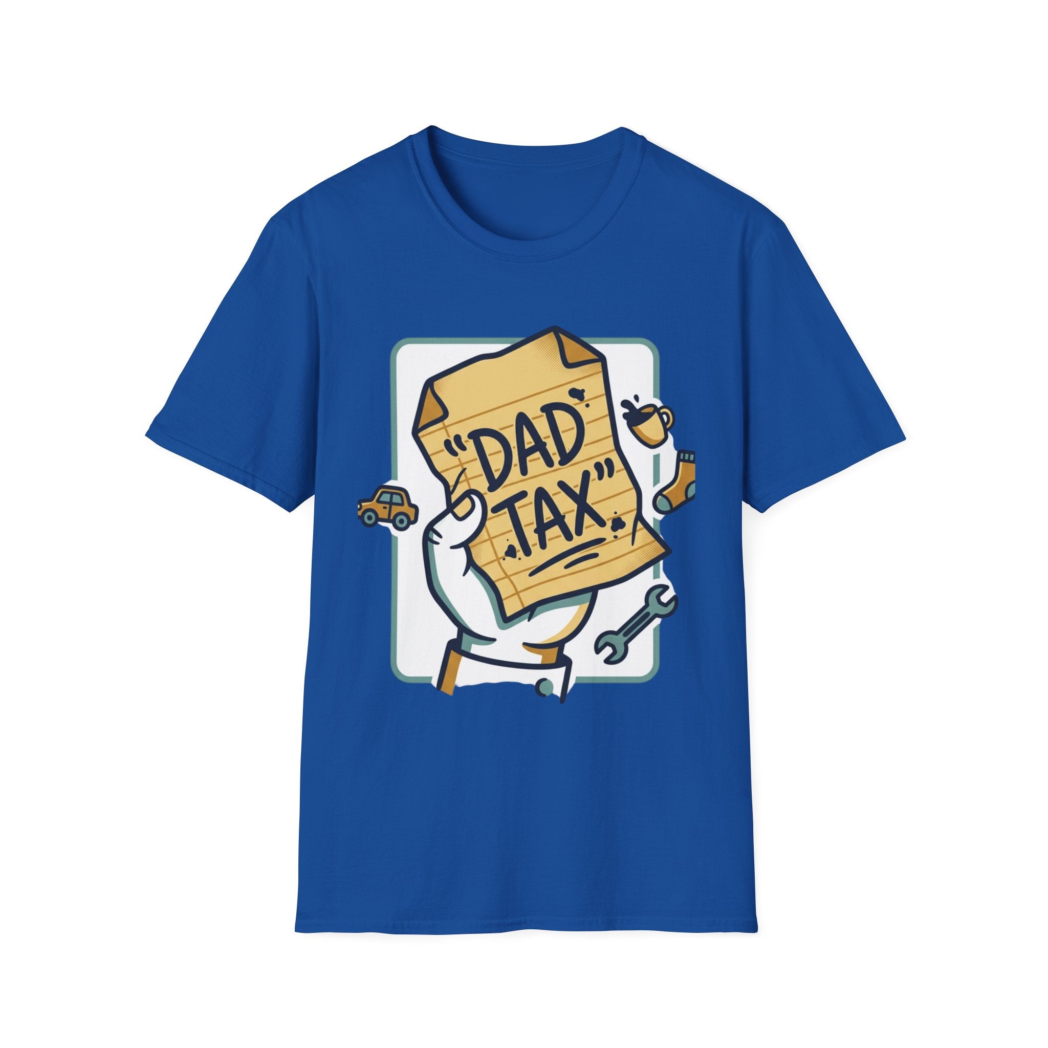 Dad Tax T-Shirt — Funny Fathers Day Tee with ‘Dad Tax’ Receipt Design