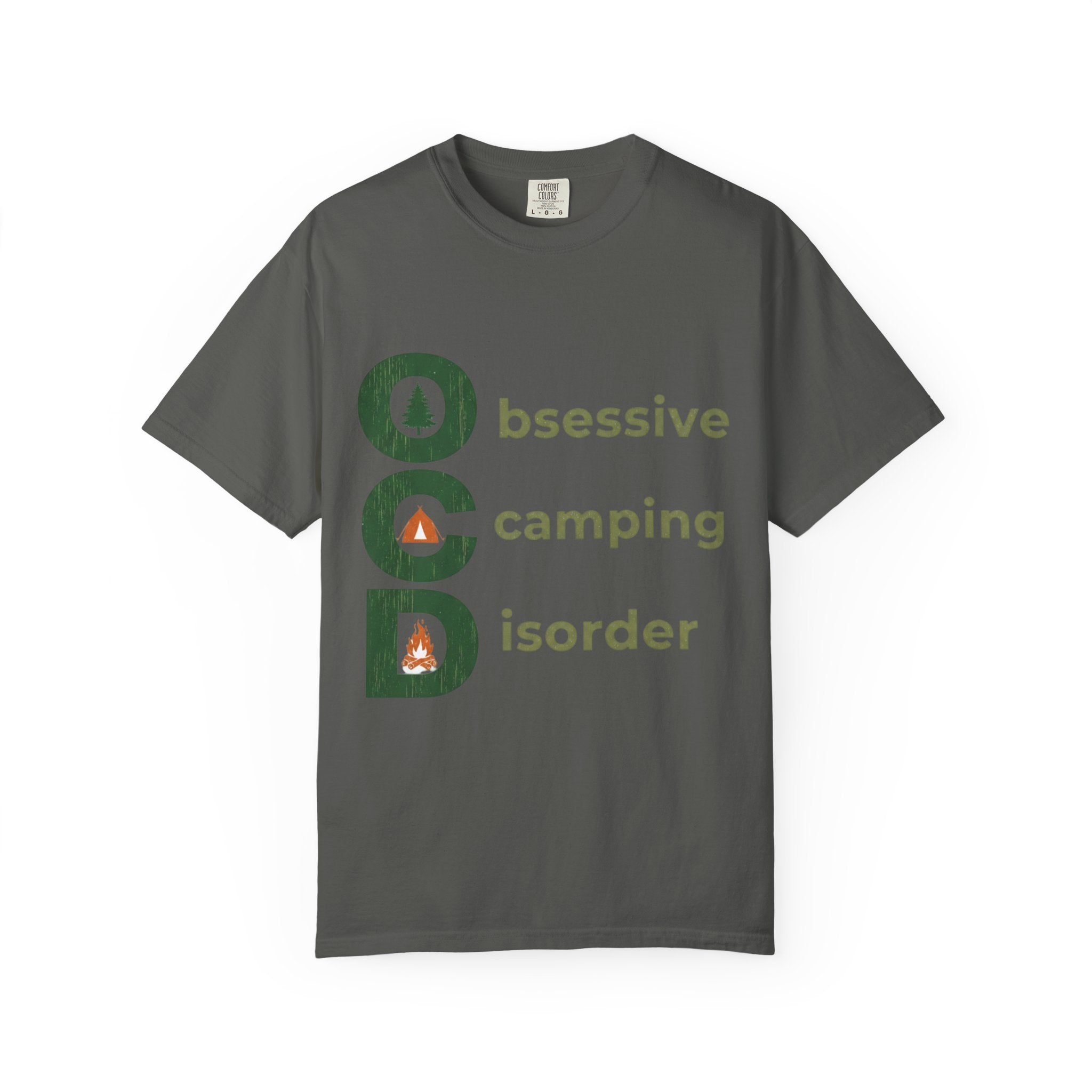 Camping T-Shirt — "Obsessive Camping Disorder" Graphic Tee (Outdoor Camper Gift)