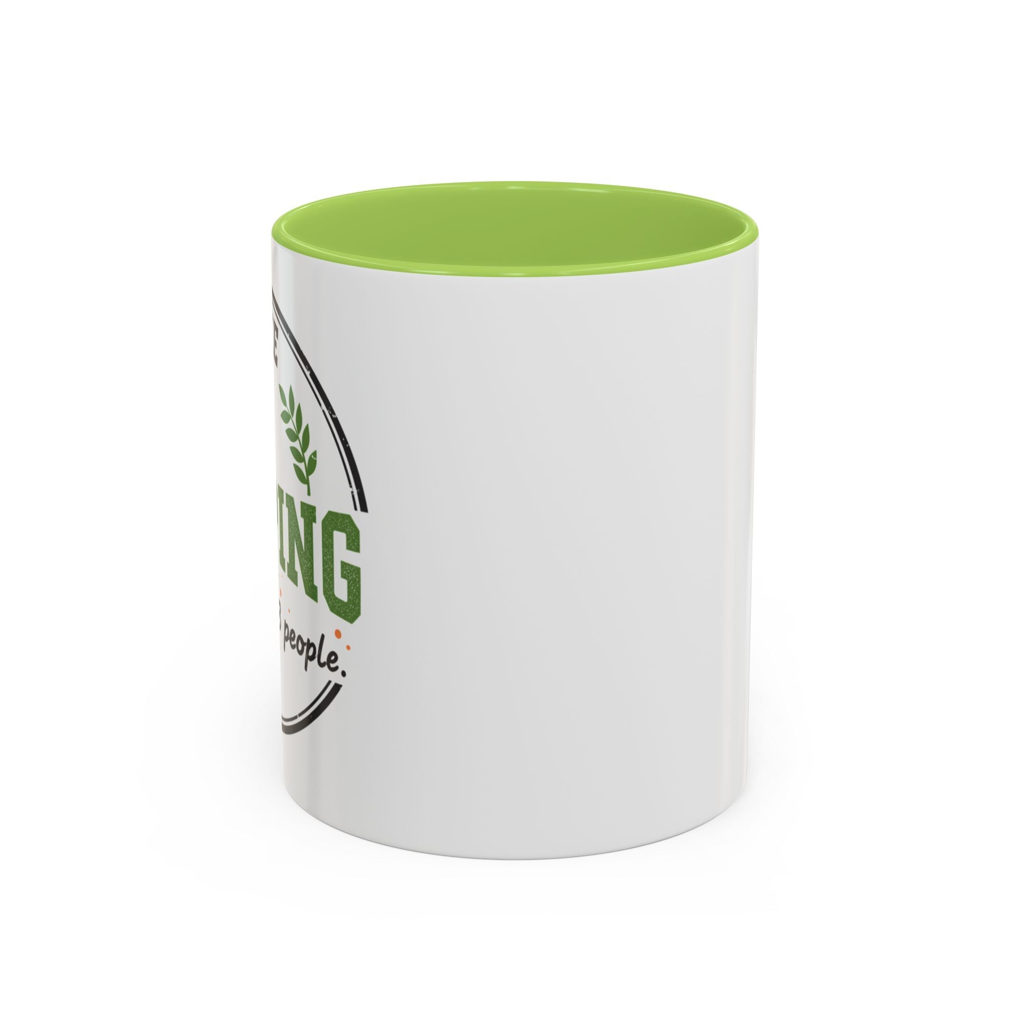 Funny Camping Accent Coffee Mug — I like CAMPING and MAYBE 3 people.
