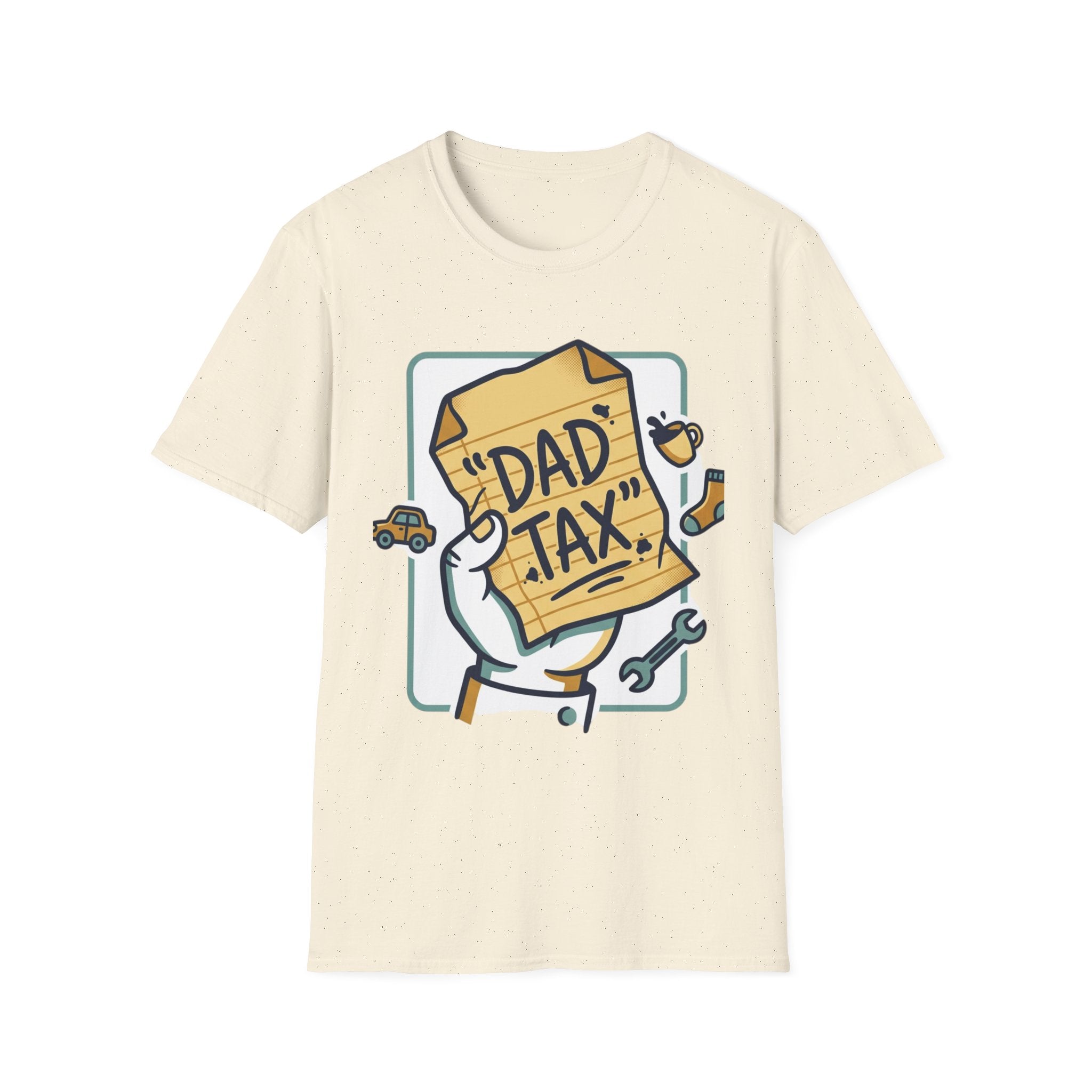 Dad Tax T-Shirt — Funny Fathers Day Tee with ‘Dad Tax’ Receipt Design