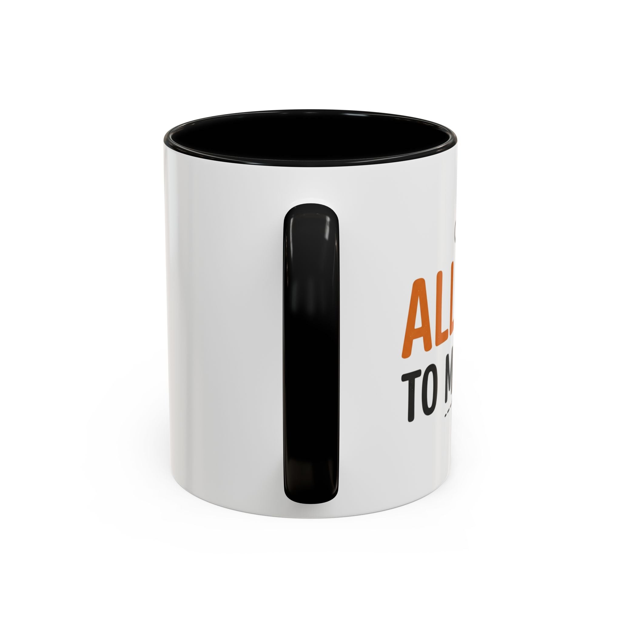 Coffee Mug — 'Im allergic to mornings' Accent Ceramic Cup