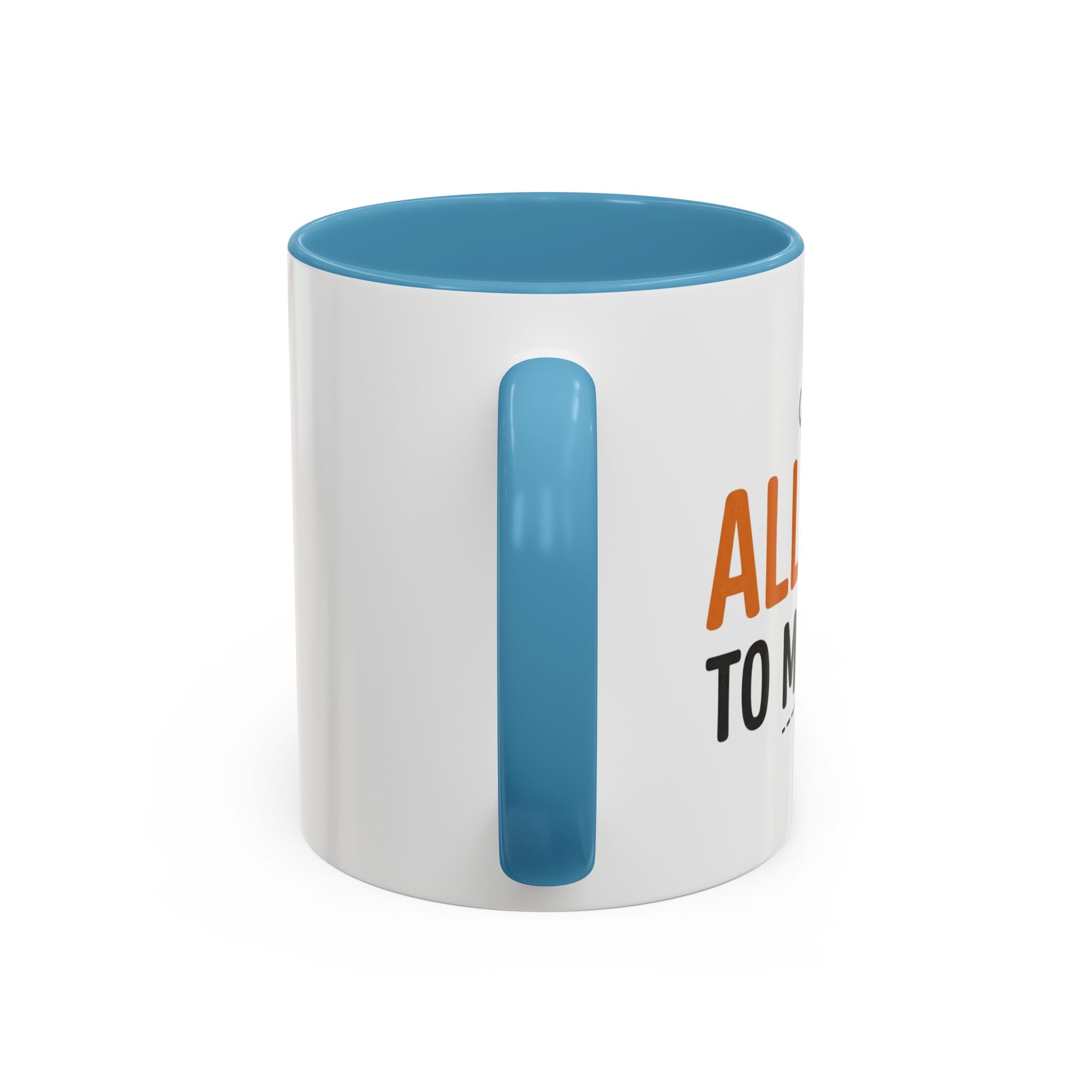Coffee Mug — 'Im allergic to mornings' Accent Ceramic Cup